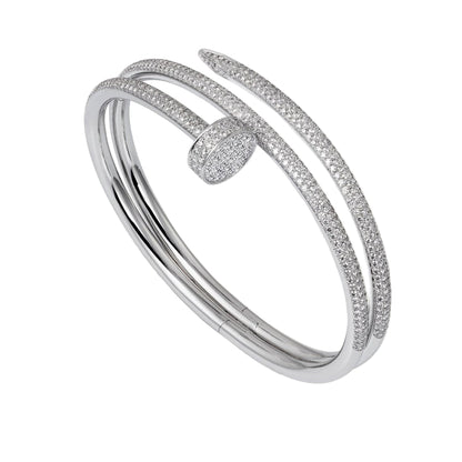 18K Juste Un Clou Full Diamonds Bracelet