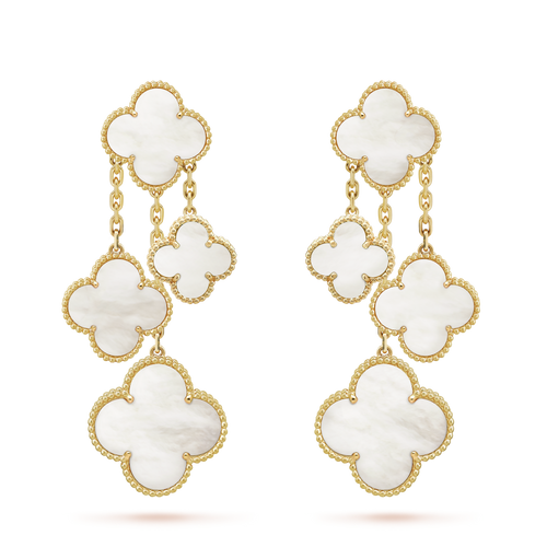 18k Magic Alhambra Four Motifs Earrings