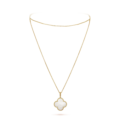 18K Magic Alhambra One Motif Pearl Necklace