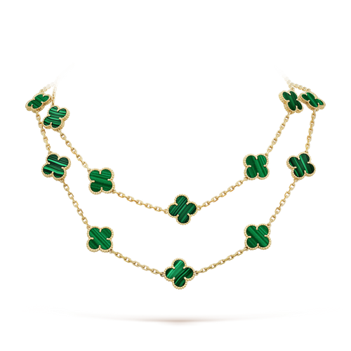 18K Vintage Alhambra 20 Motifs Long Necklace