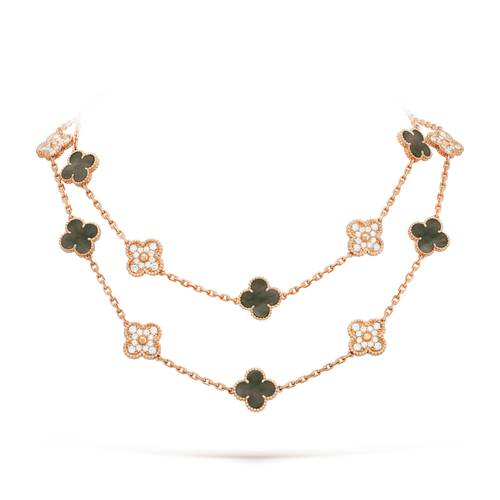 18K Vintage Alhambra 20 Motifs Long Necklace