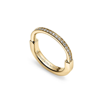 18K T Lock Diamonds Yellow Gold Ring