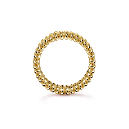 18K Perlée Diamonds Ring