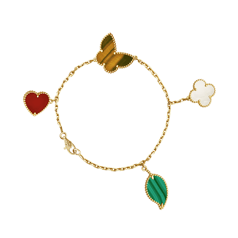 18K Van Cleef & Arpels Lucky Alhambra Four Motifs Bracelet