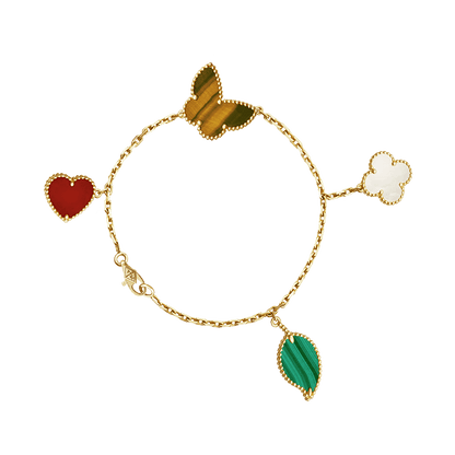 18K Van Cleef & Arpels Lucky Alhambra Four Motifs Bracelet