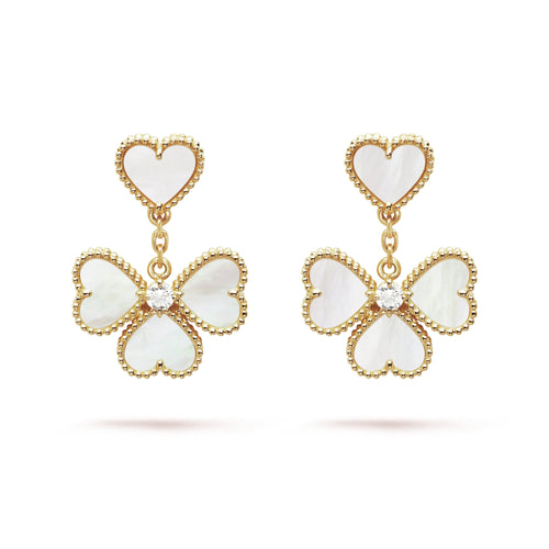 18k Sweet Alhambra Effeuillage Earrings