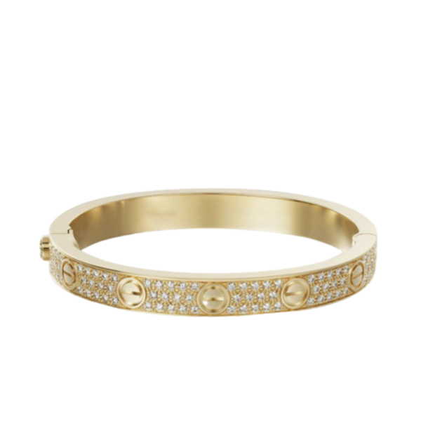 18K Love Pave Diamonds Bracelet