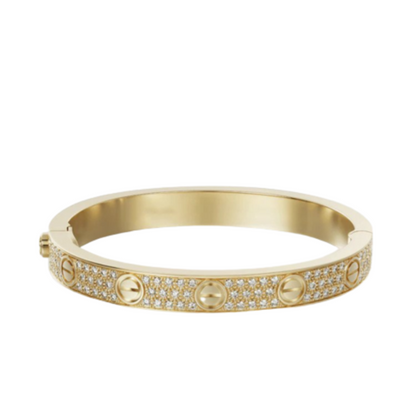 18K Love Pave Diamonds Bracelet