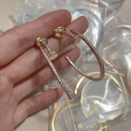 18K Juste Un Clou Diamonds Earrings