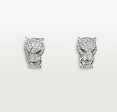 18k Panthère De Diamond Earrings